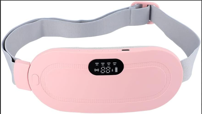 Diseño delgado y discreto de faja térmica con pantalla LED y masaje vibratorio